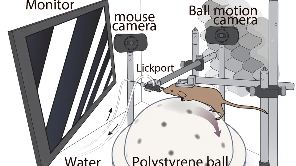 Mouse on a ball graphic