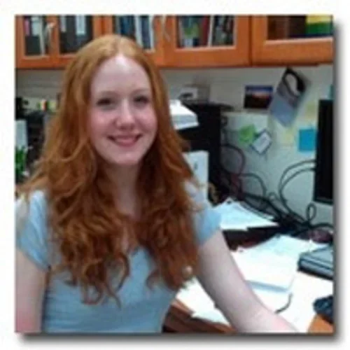 Kerensa Crump in lab.