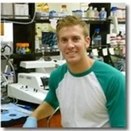 James Anstey, MD, in lab.