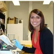 Jessica Jimenez working in lab.
